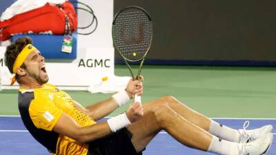 Jiri Vesely seals 'unbelievable' win over Novak Djokovic to reach Dubai semi-finals