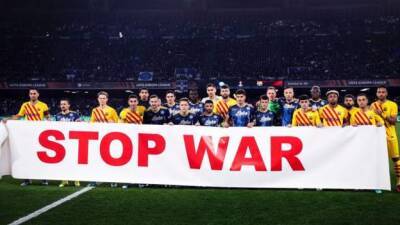 Ukraine conflict: European clubs, players and fans show support