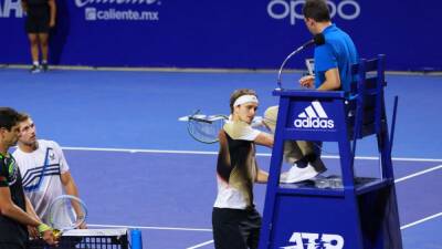 La ATP sanciona con 36.000 euros a Zverev por su actitud