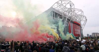 Two Man United fans admit violent disorder after anti-Glazer protests at Old Trafford forced Liverpool match to be called off