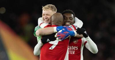 Watch: Arsenal players ecstatically celebrate last-gasp win over Wolves