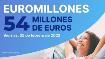 Euromillones: comprobar los resultados del sorteo de hoy, viernes 25 de febrero