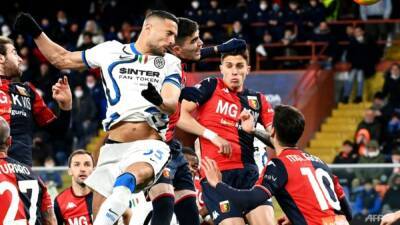 Simone Inzaghi - Stefano Pioli - Hakan Calhanoglu - Destiny Udogie - Inter draw at Genoa to let Milan off hook - channelnewsasia.com - Italy