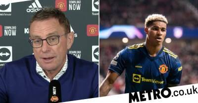 Ralf Rangnick wants Marcus Rashford to emulate Manchester United teammate Jadon Sancho in search for best form