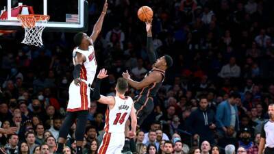 Barrett nets career-best 46 but Heat roll past Knicks