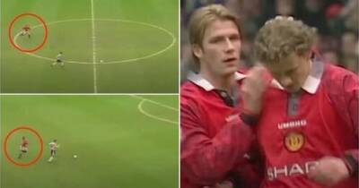 Man Utd's Ole Gunnar Solskjaer is responsible for one of the best red cards in PL history
