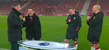 Gary Neville and Jamie Carragher Burst Out Laughing At James Ward-Prowse's Hilarious Impressions Of The Pair