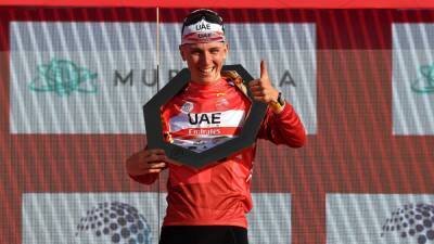 UAE Team Emirates' Tadej Pogacar wins UAE Tour stage seven and general classification, Adam Yates second