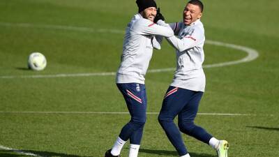 Mbappe and Neymar enjoy training as PSG look to bounce back - in pictures