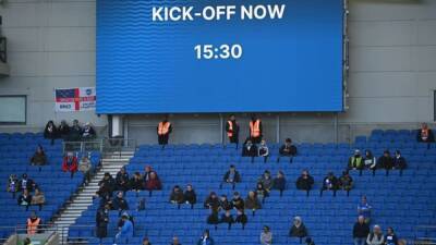 Soccer - Brighton v Aston Villa delayed due to traffic