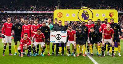 Ralf Rangnick - 'Peace' - Man Utd & Watford players unite to send strong message amid Ukraine-Russia tensions - msn.com - Russia - Manchester - Ukraine - Madrid