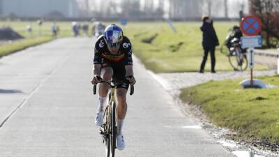 Adam Blythe - Masterful break from Wout van Aert sees Belgian win Omloop for first time, Sonny Colbrelli takes second - eurosport.com - Belgium - Bahrain