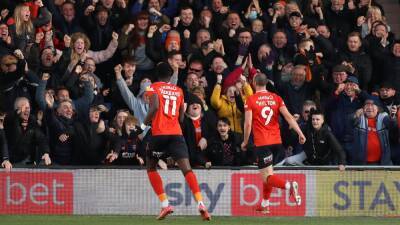 Luton move into play-off places after win over Derby