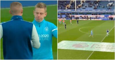 Everton vs Man City: Ukraine's Zinchenko and Mykolenko share emotional embrace - givemesport.com - Russia - Manchester - Ukraine -  Man