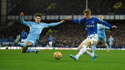 Bernardo Silva - Phil Foden - Michael Keane - Late Phil Foden strike secures Man City crucial win against Everton - eurosport.com - Manchester - Ukraine - Jordan -  Man