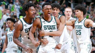Jaden Ivey - Zach Edey - Michigan State Spartans upset No. 4 Purdue Boilermakers as Tom Izzo ties Bobby Knight's Big Ten wins record - espn.com - county Brown - state Indiana - state Wisconsin - state Michigan