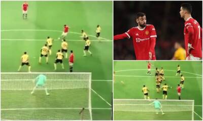 Man U 0-0 Watford: Cristiano Ronaldo blocked Fernandes shot when he bizarrely froze