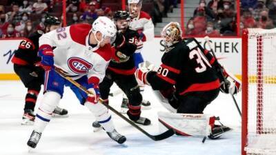 Artturi Lehkonen - Matt Murray - Lehkonen scores twice as Canadiens edge Senators for 5th straight win - cbc.ca - county Centre - county Canadian -  Ottawa