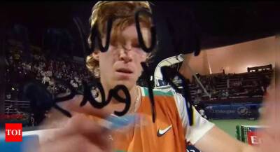 'No war please': Russian tennis star Andrey Rublev