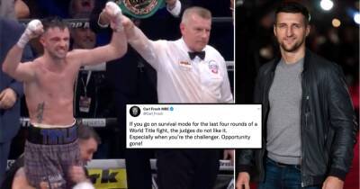 Josh Taylor - Jack Catterall - Carl Froch - Josh Taylor vs Jack Catterall: Carl Froch's reaction causes a stir - givemesport.com