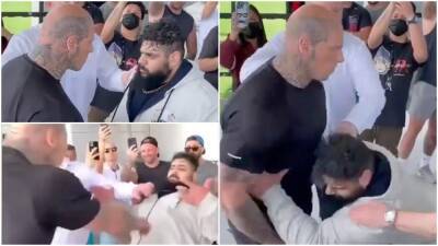 Martyn Ford - World's Scariest Man vs Iranian Hulk: Brawl breaks out during face-off - givemesport.com - London - Dubai - Iran - county Ford