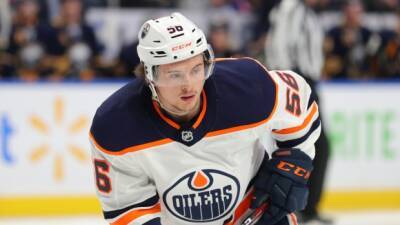 Oilers' Yamamoto out after blocking shot