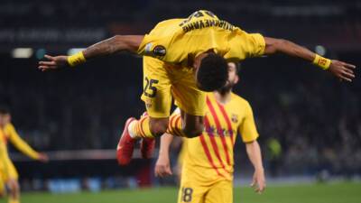 Aubameyang dispara al Barça