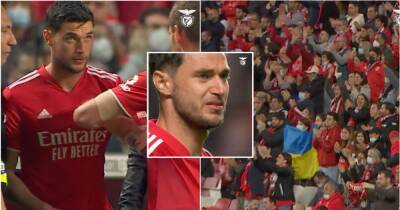 Ukraine striker Roman Yaremchuk moved to tears by Benfica fans’ ovation