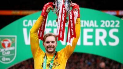 Caoimhin Kelleher: Liverpool boss says 'sentiment' won as back-up goalkeeper helps Liverpool win Carabao Cup