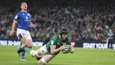 Ireland hammer 13-man Italy 57-6 in farce