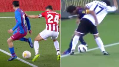 El caño que Xavi le coló a Guardado justo en el mismo sitio en el que Pedri lo bordó - en.as.com - Madrid