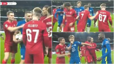 Liverpool: James Milner dragging Harvey Elliott away like angry dad amused fans