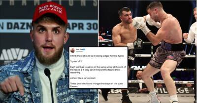 Jake Paul presents new judging system for boxing after Josh Taylor vs Jack Catterall controversy