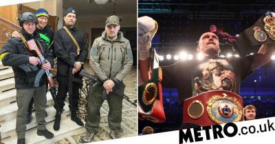 Oleksandr Usyk - Vladimir Putin - Wladimir Klitschko - Heavyweight champion Oleksandr Usyk pictured holding rifle after joining Ukraine defence forces to fight Russia invasion - metro.co.uk - Russia - Ukraine