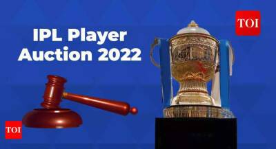 Explained: IPL Player Auction 2022 - Everything you need to know - timesofindia.indiatimes.com - India -  Ahmedabad