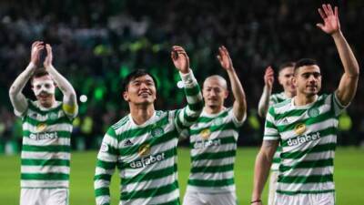 Reo Hatate - Josip Juranovic - Giovanni Van-Bronckhorst - Matt Oriley - Reo Hatate the hero as Celtic reach summit by humbling tired Rangers - bbc.com - Croatia - Japan