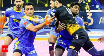Tamil Thalaivas thrash Telugu Titans in PKL - timesofindia.indiatimes.com -  Sandeep