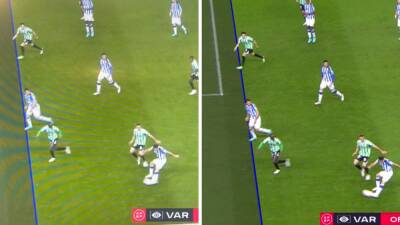 La polémica del Real-Betis: fuera de juego milimétrico, posible penalti... - en.as.com