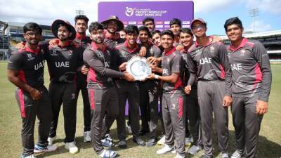 Spinners carry UAE to 'best cricketing moment' to win U19 World Cup Plate final - thenationalnews.com - Spain - Uae - Ireland -  Port-Of-Spain