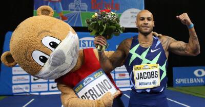 Athletics-Olympic champion Jacobs marks return to action with win in Berlin