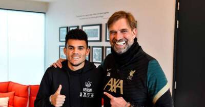 What happened during Luis Diaz's first day at Liverpool training