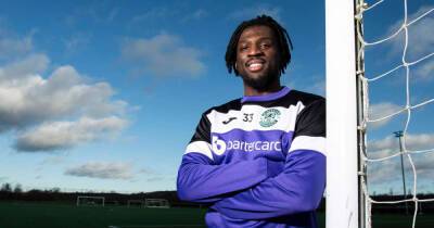 Rocky Bushiri: Hibs defender reveals he already has Scottish football battle scars and has had to change his boots twice