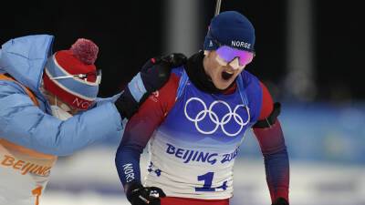 Norway takes Olympic gold in 3-way sprint in biathlon relay - foxnews.com - Russia - Sweden - France - Germany - Usa - Norway - China - Beijing - Belarus