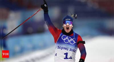 Winter Olympics: Brilliant Boe bags mixed relay biathlon gold for Norway - timesofindia.indiatimes.com - Russia - Sweden - France - Italy - Norway
