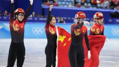 China wins 1st gold of Olympics in short track relay - foxnews.com - Russia - Italy - Usa - Canada - China - Beijing - Hungary