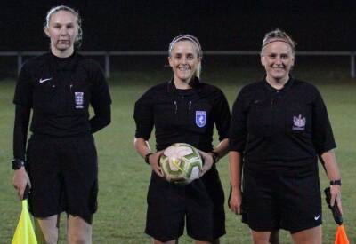 Three female match officials take charge of Southern Counties East League game for the first time