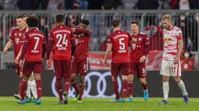 Serge Gnabry - Manuel Neuer - Dani Olmo - Christopher Nkunku - Hertha Berlín - Bayern Munich 3-2 RB Leipzig: End to end clash ends in favour of Bundesliga champions after Josko Gvardiol own goal - eurosport.com -  Berlin