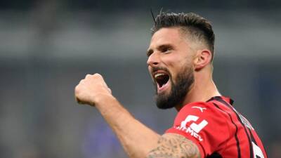 Giroud inspires Milan to comeback win over Inter