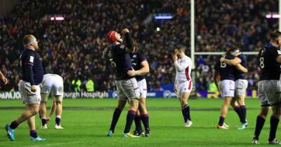 Brian Moore's final two-word sign-off in last BBC game as Scotland topple England amid drama