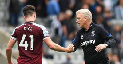 David Moyes hints at what Manchester United will have to pay for Declan Rice transfer